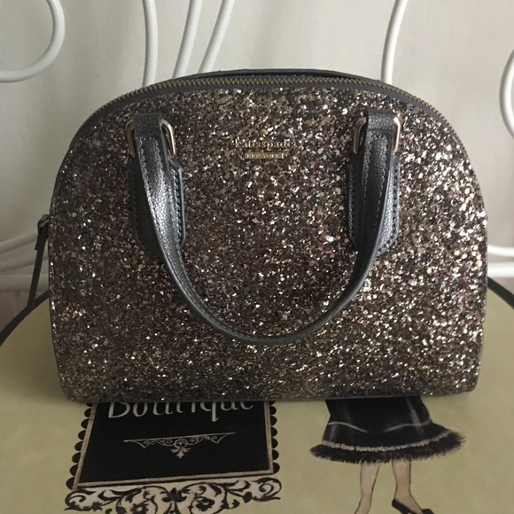 kate spade Handbags - Kate Spade silver glitter handbag